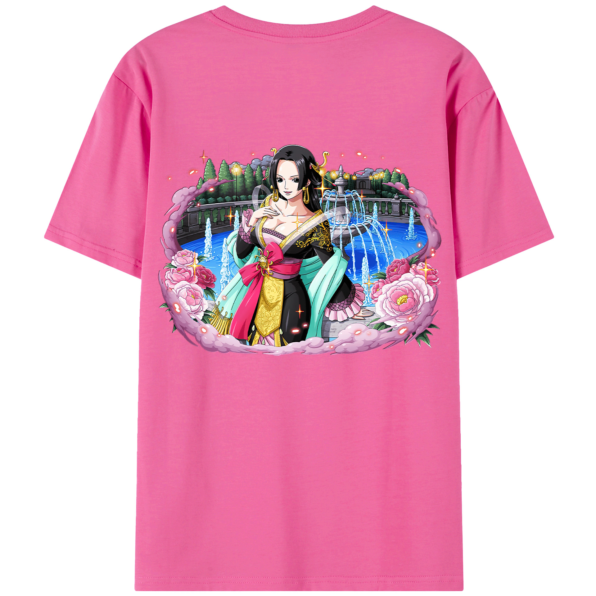 ワンピース ボア・ハンコック ONE PIECE Boa·Hancock レディース半袖Tシャツ(バックプリント)